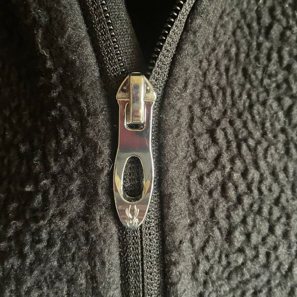 Spyder Black Lydia Sherpa Hooded Full Zip Jacket size M - Picture 10 of 15